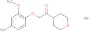 [3-Methoxy-4-(2-morpholin-4-yl-2-oxoethoxy)phenyl]amine hydrobromide