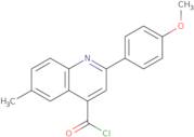 2-(4-Methoxyphenyl)-6-methylquinoline-4-carbonyl chloride