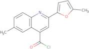 6-Methyl-2-(5-methyl-2-furyl)quinoline-4-carbonyl chloride