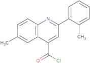 6-Methyl-2-(2-methylphenyl)quinoline-4-carbonyl chloride