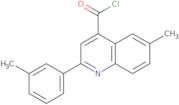 6-Methyl-2-(3-methylphenyl)quinoline-4-carbonyl chloride