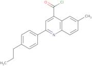 6-Methyl-2-(4-propylphenyl)quinoline-4-carbonyl chloride