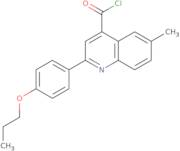 6-Methyl-2-(4-propoxyphenyl)quinoline-4-carbonyl chloride