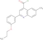 6-Methyl-2-(3-propoxyphenyl)quinoline-4-carbonyl chloride