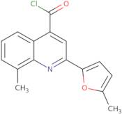 8-Methyl-2-(5-methyl-2-furyl)quinoline-4-carbonyl chloride