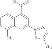 8-Methyl-2-(5-methyl-2-thienyl)quinoline-4-carbonyl chloride