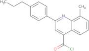 8-Methyl-2-(4-propylphenyl)quinoline-4-carbonyl chloride