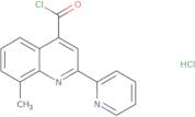 8-Methyl-2-pyridin-2-ylquinoline-4-carbonyl chloride hydrochloride