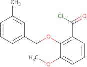 3-Methoxy-2-[(3-methylbenzyl)oxy]benzoyl chloride