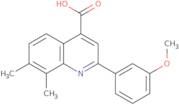 2-(3-Methoxyphenyl)-7,8-dimethylquinoline-4-carboxylic acid