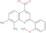 2-(2-Methoxyphenyl)-7,8-dimethylquinoline-4-carboxylic acid