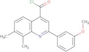 2-(3-Methoxyphenyl)-7,8-dimethylquinoline-4-carbonyl chloride