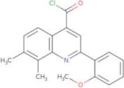 2-(2-Methoxyphenyl)-7,8-dimethylquinoline-4-carbonyl chloride