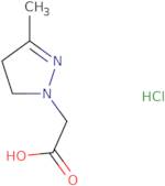 (3-Methyl-4,5-dihydro-1H-pyrazol-1-yl)acetic acid hydrochloride