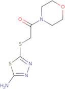 5-[(2-Morpholin-4-yl-2-oxoethyl)thio]-1,3,4-thiadiazol-2-amine