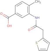 4-Methyl-3-[(2-thienylacetyl)amino]benzoic acid