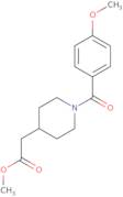 Methyl [1-(4-methoxybenzoyl)piperidin-4-yl]acetate