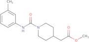 Methyl (1-{[(3-methylphenyl)amino]carbonyl}piperidin-4-yl)acetate