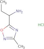 [1-(3-Methyl-1,2,4-oxadiazol-5-yl)propyl]amine hydrochloride