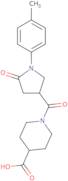 1-{[1-(4-Methylphenyl)-5-oxopyrrolidin-3-yl]carbonyl}piperidine-4-carboxylic acid