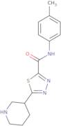 N-(4-Methylphenyl)-5-piperidin-3-yl-1,3,4-thiadiazole-2-carboxamide