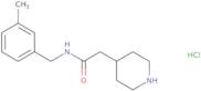 N-(3-Methylbenzyl)-2-piperidin-4-ylacetamide hydrochloride