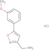 {[5-(3-Methoxyphenyl)isoxazol-3-yl]methyl}amine hydrochloride