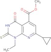 Methyl 7-cyclopropyl-1-ethyl-2-mercapto-4-oxo-1,4-dihydropyrido[2,3-d]pyrimidine-5-carboxylate