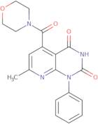 7-Methyl-5-(morpholin-4-ylcarbonyl)-1-phenylpyrido[2,3-d]pyrimidine-2,4(1H,3H)-dione