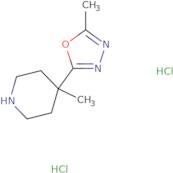 4-Methyl-4-(5-methyl-1,3,4-oxadiazol-2-yl)piperidine dihydrochloride