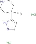 4-Methyl-4-(1H-pyrazol-5-yl)piperidine dihydrochloride