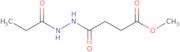 Methyl 4-oxo-4-(2-propionylhydrazino)butanoate