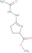 Methyl 5-(2-acetylhydrazino)-3,4-dihydro-2H-pyrrole-2-carboxylate