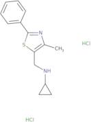 N-[(4-Methyl-2-phenyl-1,3-thiazol-5-yl)methyl]cyclopropanamine dihydrochloride