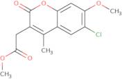 Methyl (6-chloro-7-methoxy-4-methyl-2-oxo-2H-chromen-3-yl)acetate