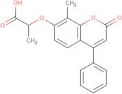 2-[(8-Methyl-2-oxo-4-phenyl-2H-chromen-7-yl)oxy]propanoic acid