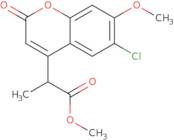 Methyl 2-(6-chloro-7-methoxy-2-oxo-2H-chromen-4-yl)propanoate