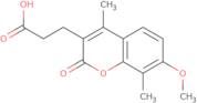 3-(7-Methoxy-4,8-dimethyl-2-oxo-2H-chromen-3-yl)propanoic acid