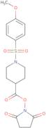1-[({1-[(4-Methoxyphenyl)sulfonyl]piperidin-4-yl}carbonyl)oxy]pyrrolidine-2,5-dione