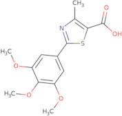 4-Methyl-2-(3,4,5-trimethoxyphenyl)-1,3-thiazole-5-carboxylic acid