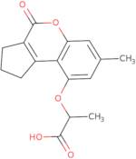 2-[(7-Methyl-4-oxo-1,2,3,4-tetrahydrocyclopenta[c]chromen-9-yl)oxy]propanoic acid