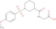 N-({1-[(4-Methoxyphenyl)sulfonyl]piperidin-3-yl}carbonyl)glycine