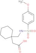 [1-({[(4-Methoxyphenyl)sulfonyl]amino}methyl)cyclohexyl]acetic acid