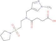 4-{[(1-Methyl-1H-pyrazol-4-yl)methyl][2-(pyrrolidin-1-ylsulfonyl)ethyl]amino}-4-oxobutanoic acid