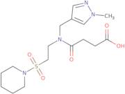 4-{[(1-Methyl-1H-pyrazol-4-yl)methyl][2-(piperidin-1-ylsulfonyl)ethyl]amino}-4-oxobutanoic acid