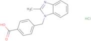 4-[(2-Methyl-1H-benzimidazol-1-yl)methyl]benzoic acid hydrochloride