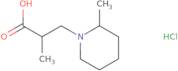 2-Methyl-3-(2-methylpiperidin-1-yl)propanoic acid hydrochloride