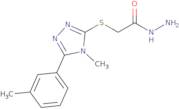 2-{[4-Methyl-5-(3-methylphenyl)-4H-1,2,4-triazol-3-yl]thio}acetohydrazide