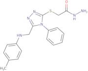 2-[(5-{[(4-Methylphenyl)amino]methyl}-4-phenyl-4H-1,2,4-triazol-3-yl)thio]acetohydrazide