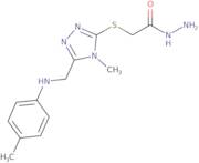 2-[(4-Methyl-5-{[(4-methylphenyl)amino]methyl}-4H-1,2,4-triazol-3-yl)thio]acetohydrazide